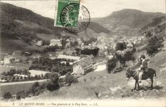 Puy de Dome- the Mount Gilds - View and Puy Large-ass-CPA