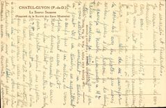 Puy of Dome-Chatelguyon the Source Suzanne- Properiete of the Company of Water mineral-large hotel-Richelieu-CPA