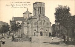 Puy de Dome- the Romance Church of Volvic-Monument history-CPA
