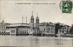 Valley-in Oise- Enghien-the-baths - the Casino and Kusol seen of the lake-CPA