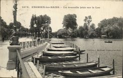 Valley of Oise- Enghien-the-Baths the New pier on the Lake - CPA