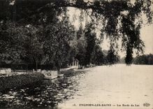 Valley of Oise- Enghien-the-Baths Edges of the Lake - CPA