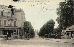 Valley of Oise- Montmorency- Boulevard of the Hermitage lives by Rousseau in 1756 - CPA