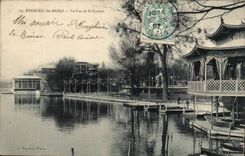 Valley D' Oise- Enghien-the-Baths the Lake and the Casino - CPA