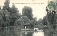 Valley D' Oise- Enghien-the-Baths Walk on the Lake of the North-boat - CPA