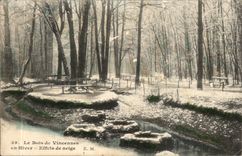 Paris (12) Le Bois de Vincennes en hiver- Effets de Neige-CPA