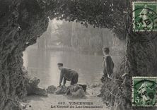 Paris (12) Bois de Vincennes- La Grotte du Lac Daumesnil--CPA