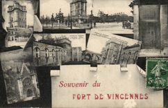 Vincennes- Souvenir of Fort of Vincennes-CPA