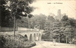 Laon - the Tram - CPA