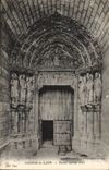 Laon - the Cathedral - side Gate right - CPA