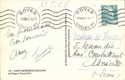 St Georges de Didonne CPA the beach through pines