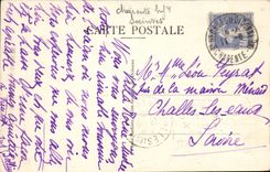 St Georges de Didonne CPA rocks and the headlight (lighthouse)