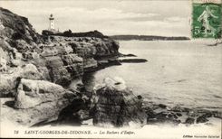 Felsen Stgeorges de Didonne CPA der Holle