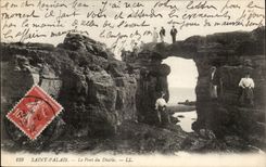 Saint Gaumen CPA die Brucke des Teufels