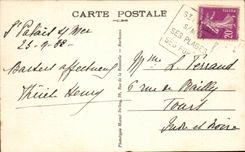 Saint Palate on sea CPA Corner of the pierrieres