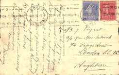 Royan CPA der Strand und die Stadt gesehen vom Familien-Hotel