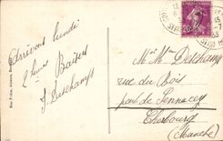 Royan Pontaillac CPA der Strand hat niedrige Gezeiten