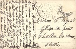 Royan CPA gross das Tritonshorn eine Ecke der Zelte