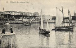 Royan CPA a corner of the port (boats)