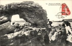 Umlagerungen Royan CPA der Felsen von Pierrieres