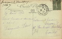 Royan CPA the beach taken of Family Hotel