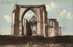 Ile de Re CPA Ruines of the St Laurent abbey of Chateliers enters the Fleet and Rivedoux