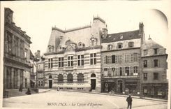 Moulins CPA the case of eaprgne (Factory of cheap funeral wreathes)