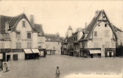 Cusset CPA Old houses (Vincent hairdresser seats Clock industry jewelry)