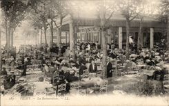 Vichy CPA the restoration (restaurant)