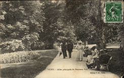 Vichy CPA Allee principal of the new park