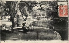 Vichy CPA a corner of the new park