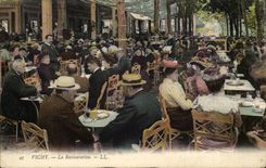 Vichy CPA the Restoration (restaurant)