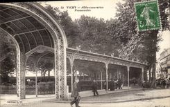 Covered Vichy CPA Gone Promenades