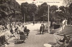Vichy CPA terraces of the casino