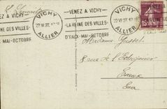 Vichy CPA terraces of the casino