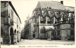 Moulins cPA Abside of the cathedral Places François Peron