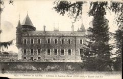 Surroundings of Vichy CPA Castle of Bourbon Busset southern Frontage