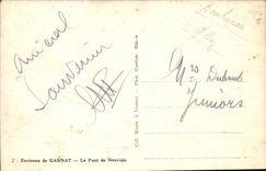 Surroundings of Gannat CPA the bridge of Neuviale