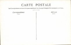 Vichy CPA Train station and Statue the Goddess of water