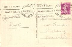 Vichy CPA the casino seen of the castle