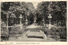 Vichy CPA Seen from of the terrace of the casino