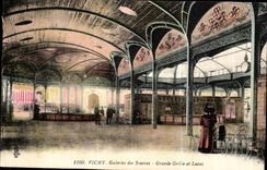 Vichy CPA Galleries of the sources Large grid and Lucas