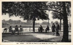 Vichy CPA a corner of the park and the edges to combine it