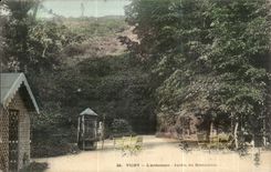 Vichy CPA the salte quarry Garden of the restaurant