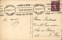 Vichy CPA on the old park covered Gallery and pergolas of the sources