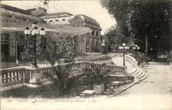 Vichy CPA the casino a corner of the terrace