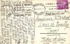 Vichy CPA an alley of the park