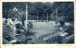 Vichy CPA terraces of the casino