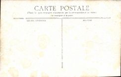 Vichy CPA Train station and Statue of the goddess of water