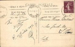 Vichy CPA the tower of the clock built by Louis II of Bourbon